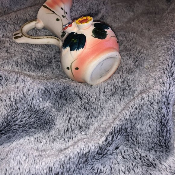 Vintage Minature Pitcher Flower Vase Bisque - Picture 4 of 5